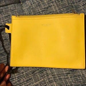 Yellow YSL pouch